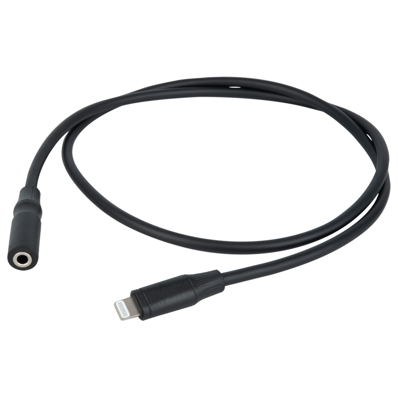 FL104 verloopkabel lightning naar female stereo mini-jack 150cm