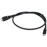 FL110 verloopkabel USB-C naar 2x RCA male 75cm
