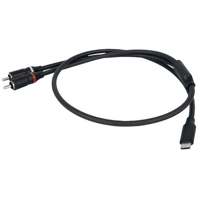 FL110 verloopkabel USB-C naar 2x RCA male 150cm