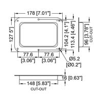 Penn Elcom D2101K inbouwschotel groot zwart D2101K inbouwschotel groot zwart