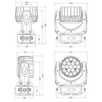 Briteq BT-Orbit LED moving head 19x 15W RGBW BT-Orbit LED moving head 19x 15W RGBW