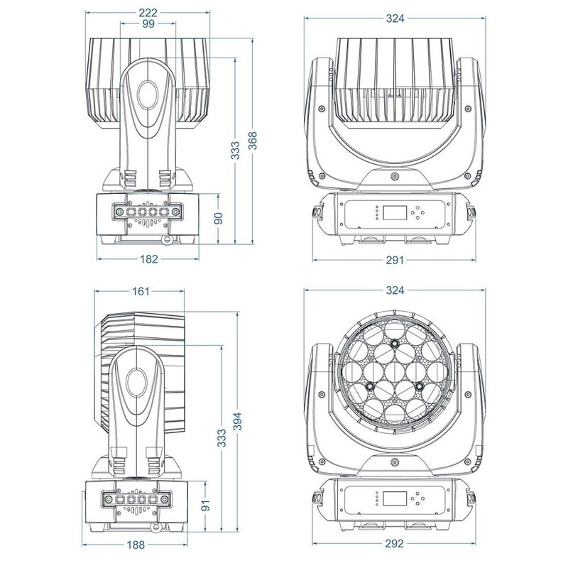 Briteq BT-Orbit LED moving head 19x 15W RGBW BT-Orbit LED moving head 19x 15W RGBW