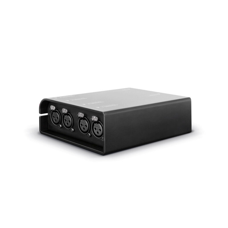 AoC box XLRf audio over Catbox etherCON naar 4x XLR female