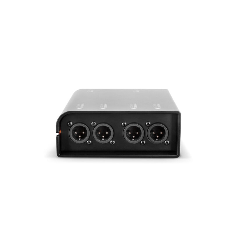 AoC box XLRm audio over Catbox van etherCON naar 4x XLR male