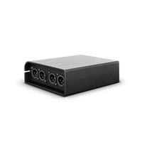 AoC box XLRm audio over Catbox van etherCON naar 4x XLR male