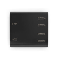 AoC box XLRm audio over Catbox van etherCON naar 4x XLR male