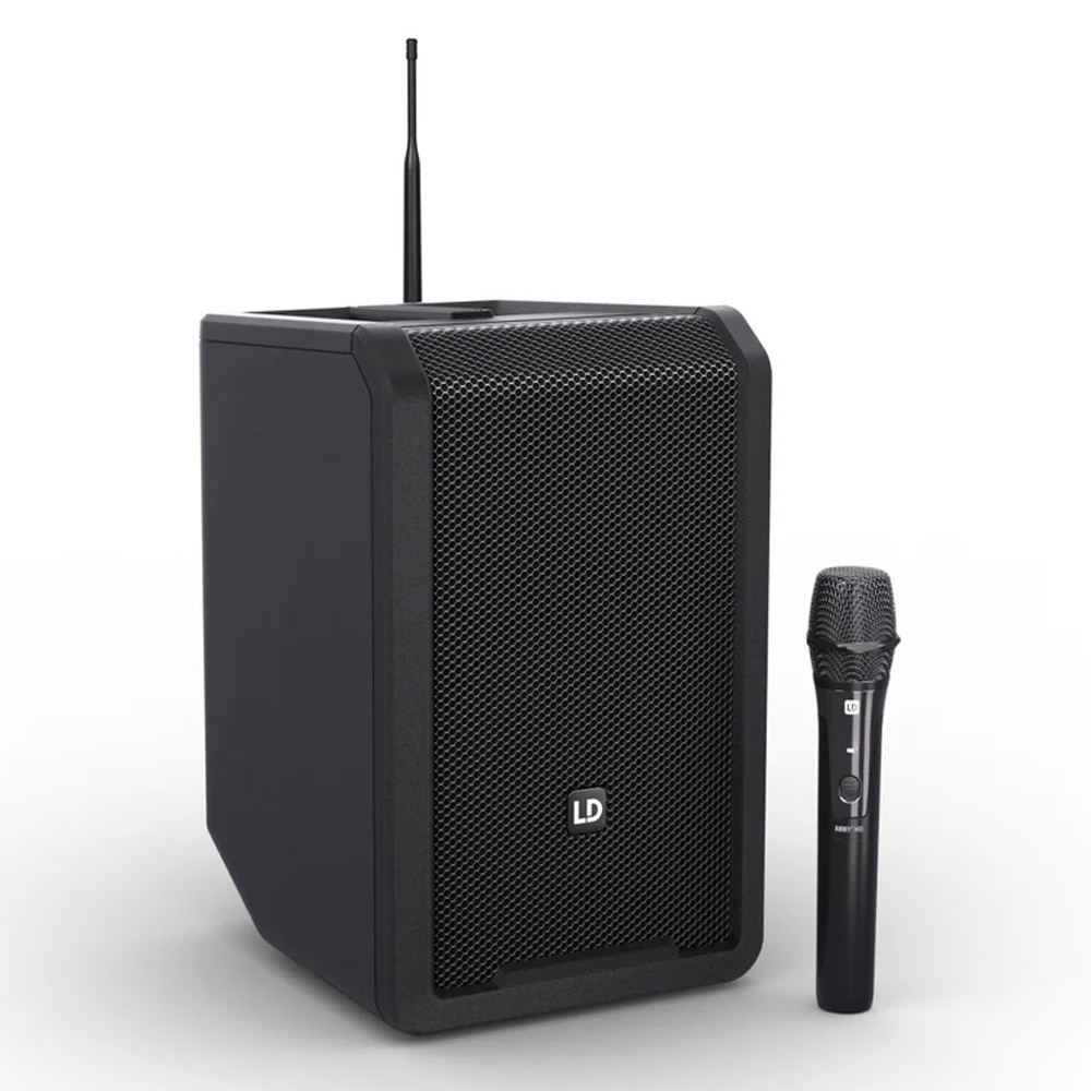 LD Systems ANNY 8 HHD B6 mobiele accu speaker met mixer en 1x draadloze microfoon afbeelding