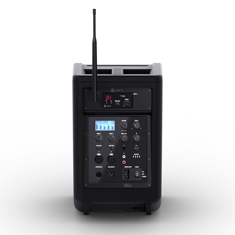 ANNY 8 HHD B6 mobiele accu speaker met mixer en 1x draadloze microfoon