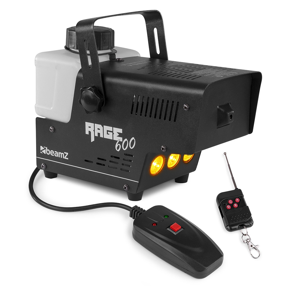 BeamZ Rage 600LED rookmachine met draadloze controller 600W afbeelding