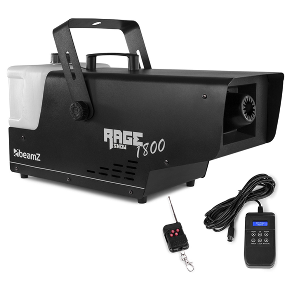BeamZ Rage 1800 sneeuwmachine met draadloze controller 1800W afbeelding