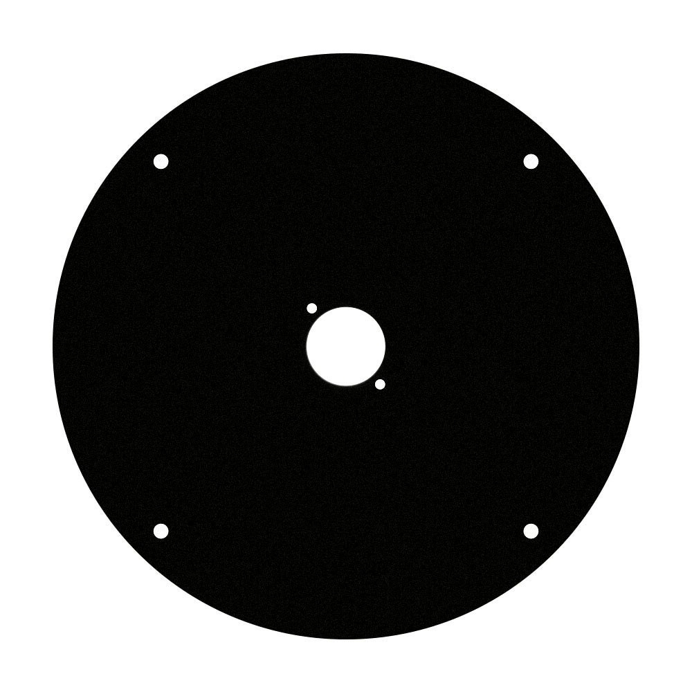 Adam Hall Plaat voor K4CD042 haspel met 1x D-size gat afbeelding