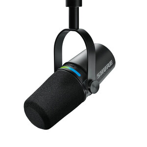 Shure MV7i smart microfoon met audio interface zwart
