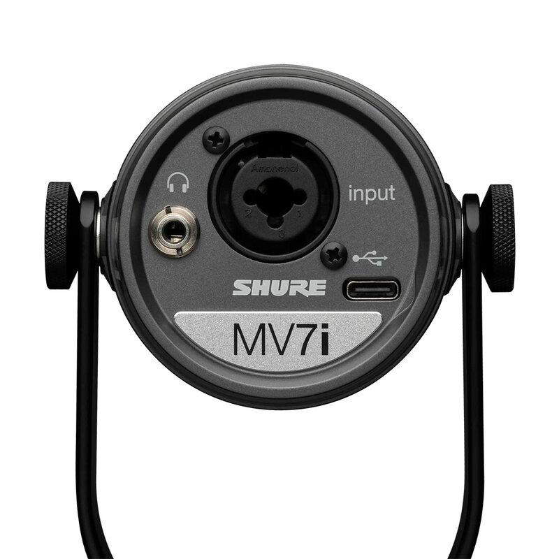 MV7i smart microfoon met audio interface zwart