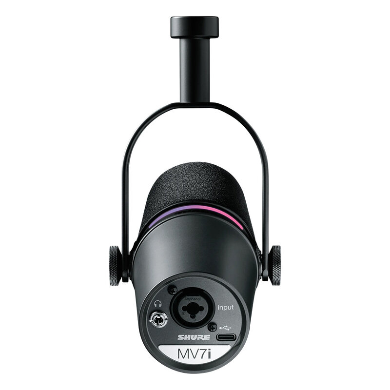 MV7i smart microfoon met audio interface zwart