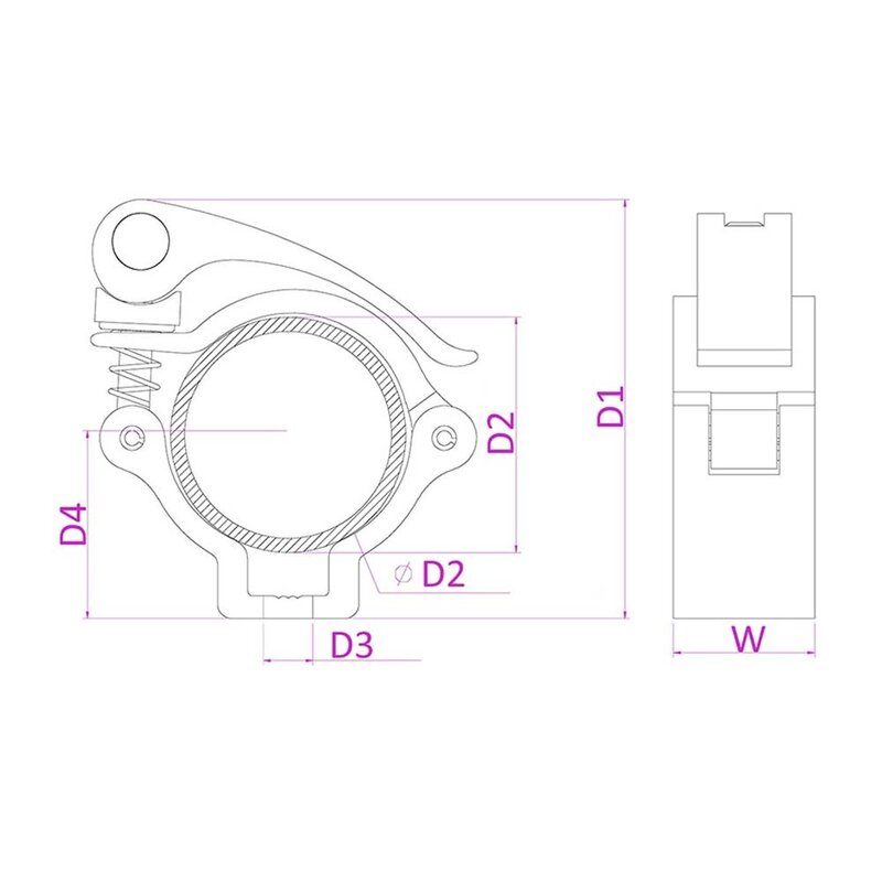 BC50B-50 quick release half coupler zwart