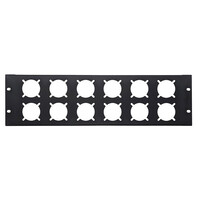 Penn Elcom R1284/3UK-12 rackpaneel voor 12x Schuko chassisdeel 3HE R1284/3UK-12 rackpaneel voor 12x Schuko chassisdeel 3HE