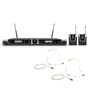 LD Systems U505 BPHH2 Dubbel draadloos headsetsysteem huidskleur LD Systems U505 BPHH2 Dubbel draadloos headsetsysteem huidskleur