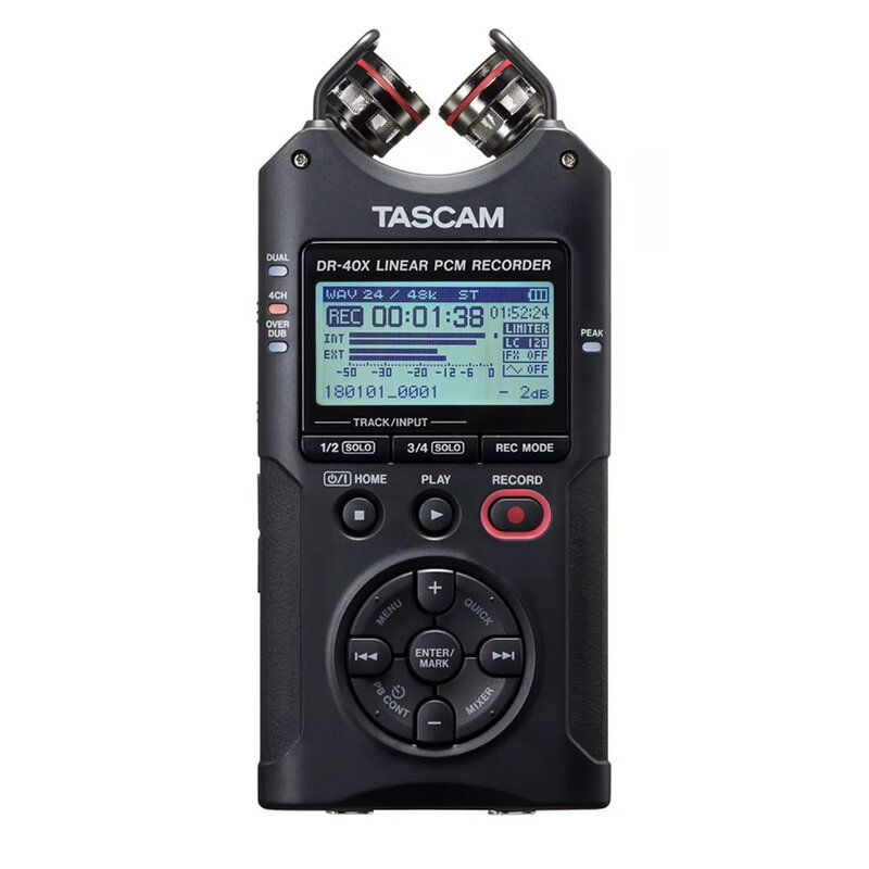 DR-40X Portable recorder en audio-interface