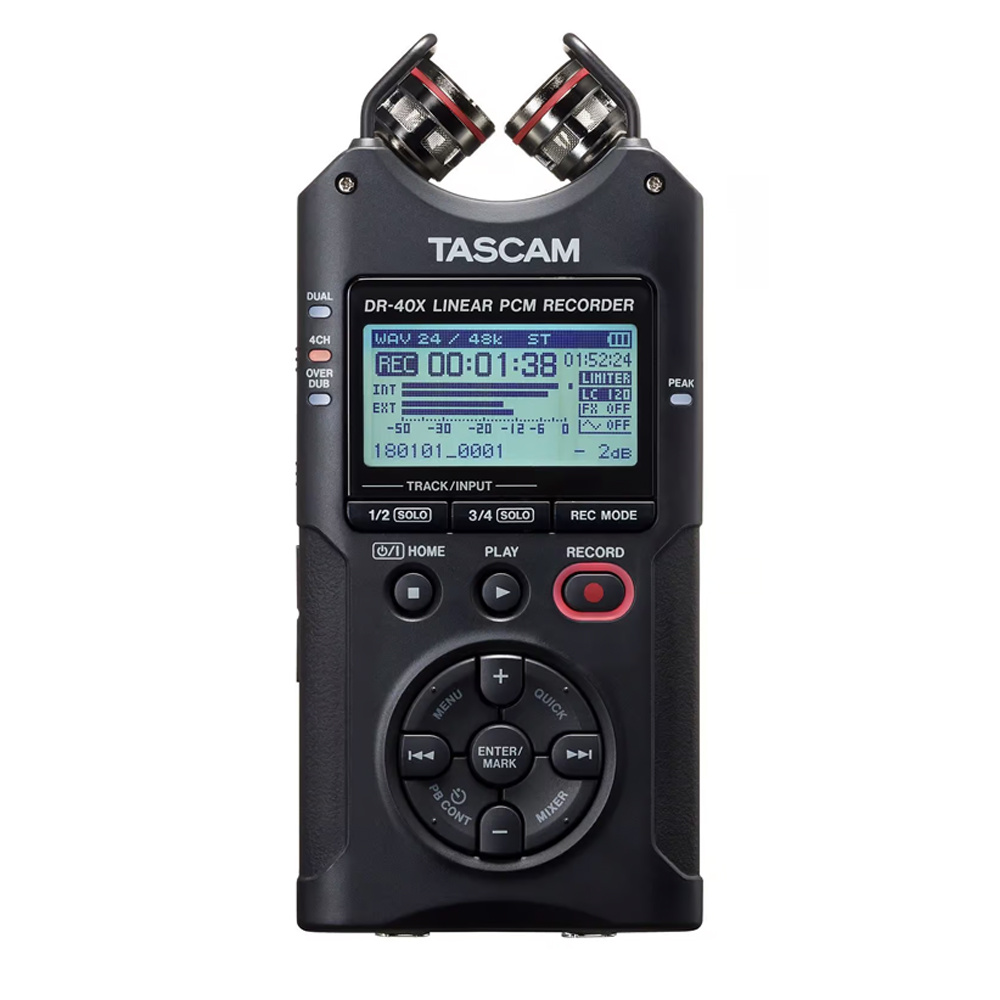 Tascam DR-40X Portable recorder en audio-interface afbeelding