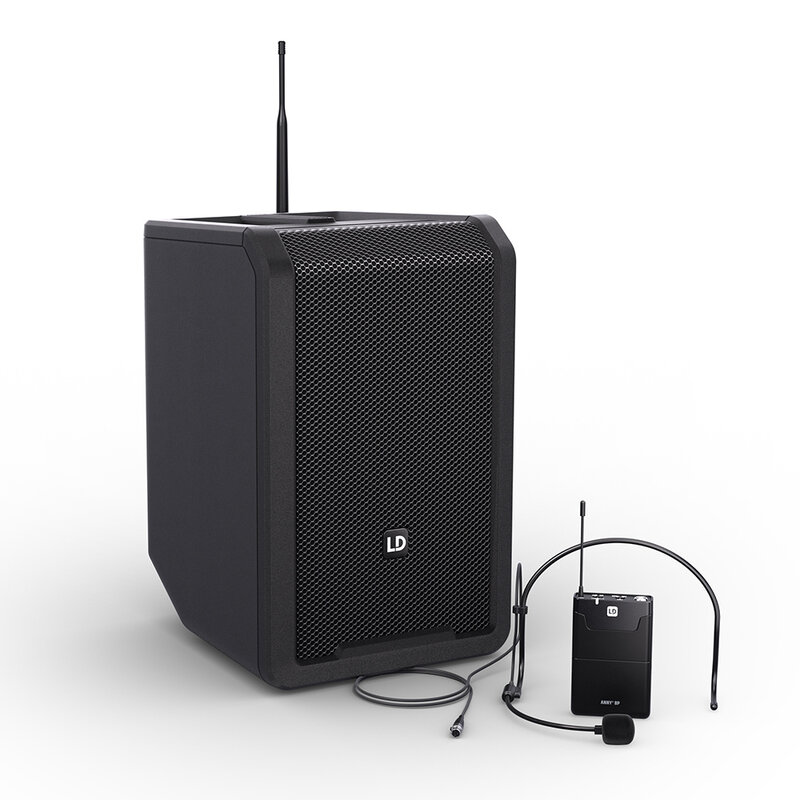 LD Systems ANNY 8 BPH B6 mobiele accu speaker met mixer en 1x headset microfoon incl. bodypack ANNY 8 BPH B6 mobiele accu speaker met mixer en 1x headset microfoon incl. bodypack