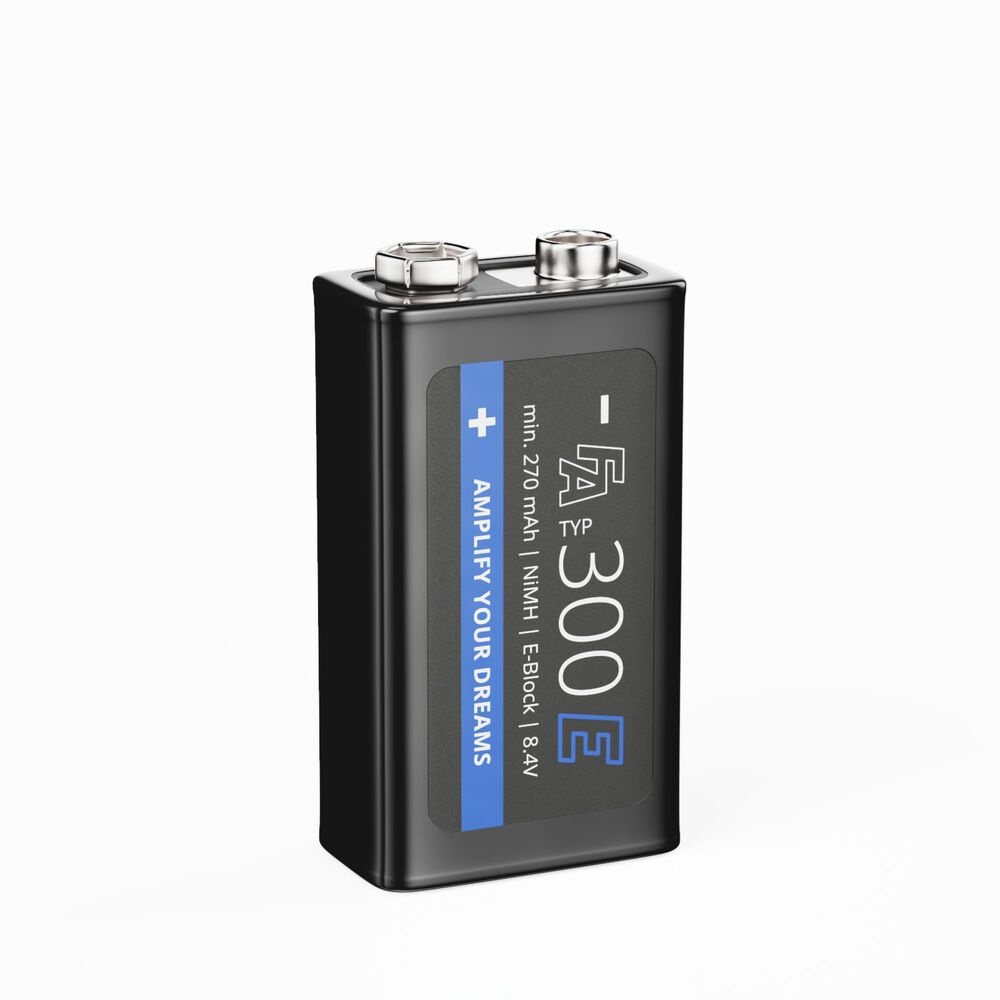 Fischer Amps Accu 9V NiMh/300mAh oplaadbare batterij afbeelding