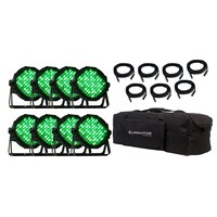 F8 Par Bag EP flightbag voor 8 platte LED parren