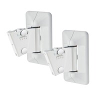 K&M 24472 Muurbeugelset speakers wit (2 stuks) 24472 Muurbeugelset speakers wit (2 stuks)