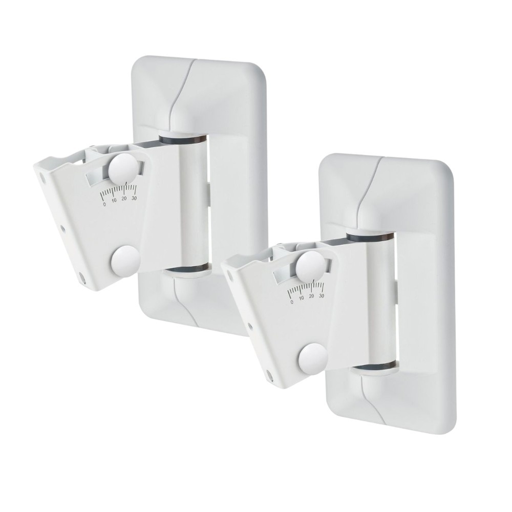 K&M 24472 Muurbeugelset speakers wit (2 stuks) afbeelding