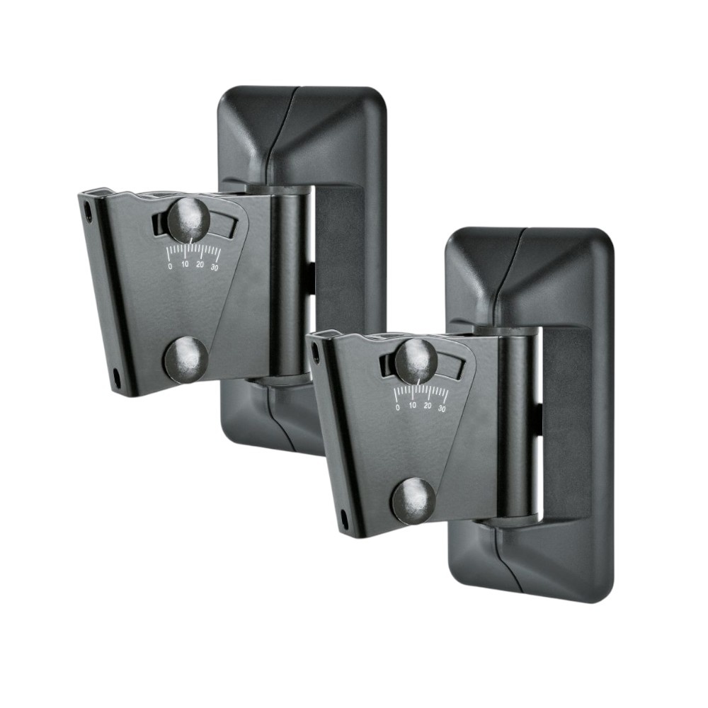 K&M 24472 Muurbeugelset speakers zwart (2 stuks) afbeelding