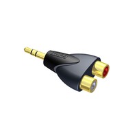 CLP211 2x RCA naar 1x Mini-Jack stereo verloopplug
