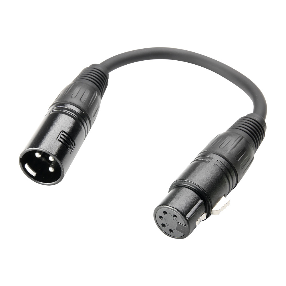 Adam Hall K5DHM0020 DMX 3p naar 5p met Neutrik-pluggen afbeelding