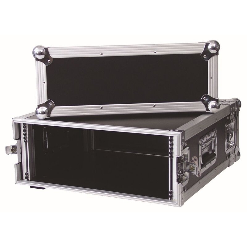 Amplifier Rack PR-2 19 inch flightcase 4 HE 470 mm diep