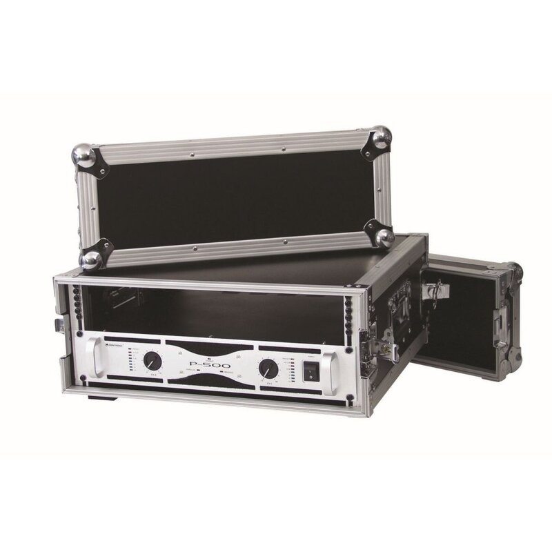 Amplifier Rack PR-2 19 inch flightcase 4 HE 470 mm diep