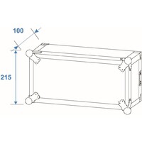 Amplifier Rack PR-2ST 19 inch flightcase 4 HE 570 mm diep