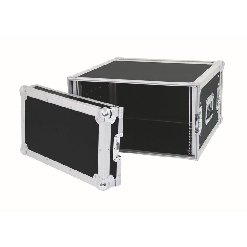 Amplifier Rack PR-2 19 inch flightcase 6 HE 470 mm diep