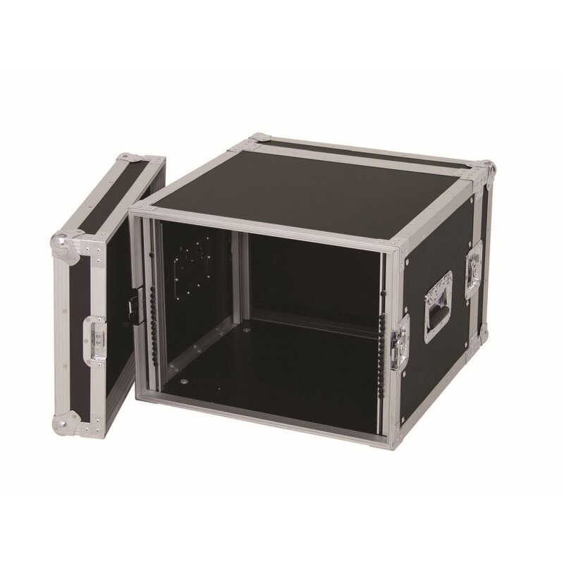 Amplifier Rack PR-2 19 inch flightcase 8 HE 470 mm diep