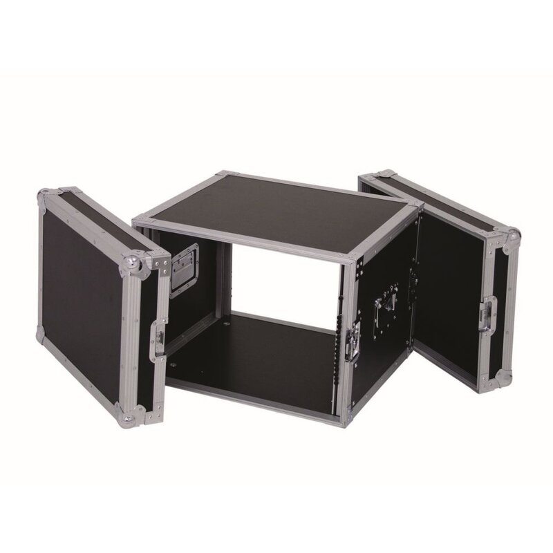 Amplifier Rack PR-2 19 inch flightcase 8 HE 470 mm diep