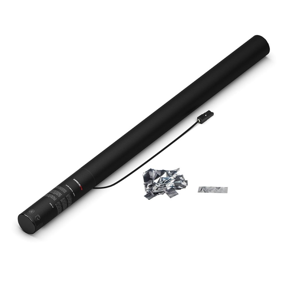 MagicFX Electric Confetti Cannon 80cm zilver metallic afbeelding