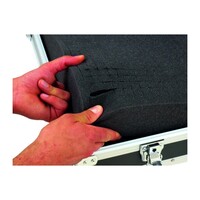 Universele foam flightcase GR-2 zwart