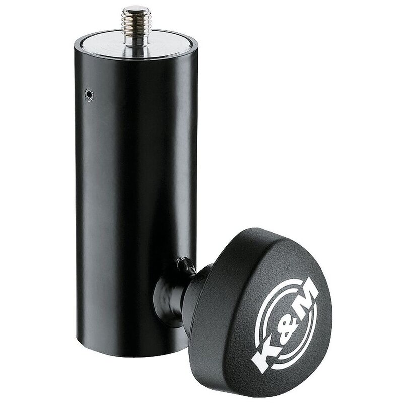 K&M 24521 Statiefadapter met 3/8 inch x 12 mm schroefdraad 24521 Statiefadapter met 3/8 inch x 12 mm schroefdraad