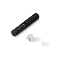 MagicFX Handheld Confetti hartjes Cannon 28cm wit Handheld Confetti hartjes Cannon 28cm wit