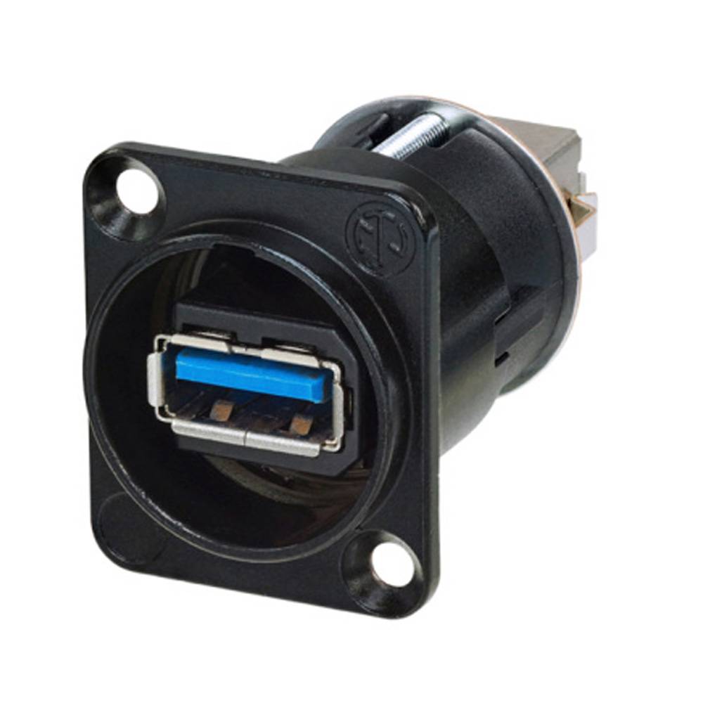 Neutrik NA USB3-B doorvoer chassisdeel zwart afbeelding