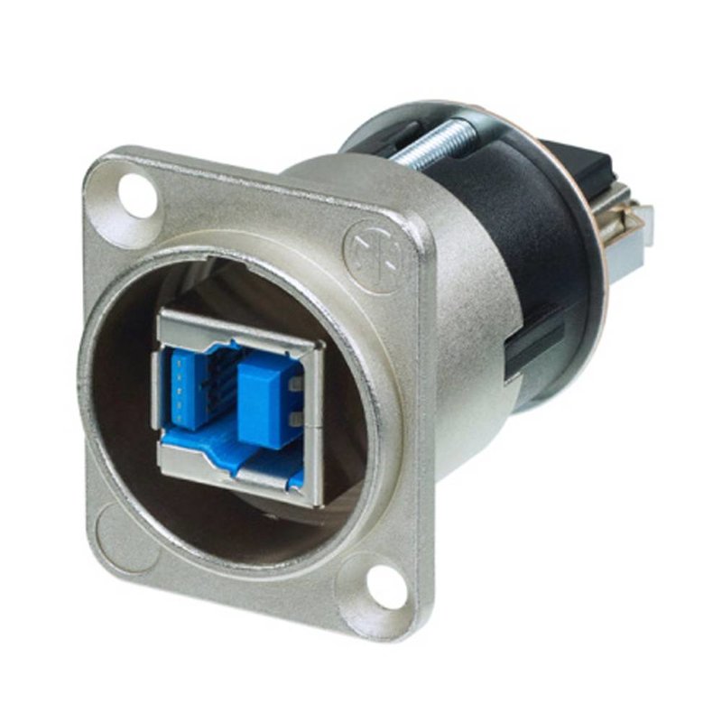 NA USB3 doorvoer chassisdeel nikkel