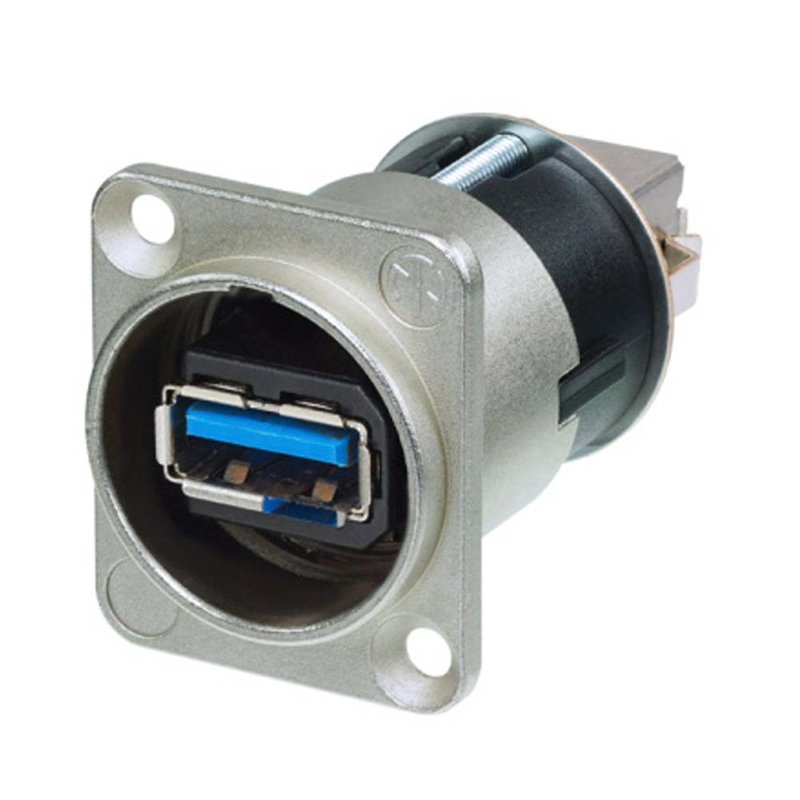 NA USB3 doorvoer chassisdeel nikkel