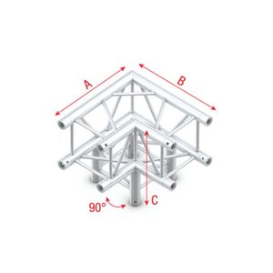 Showtec DQ22 Decotruss 012 3-weg hoek 90g