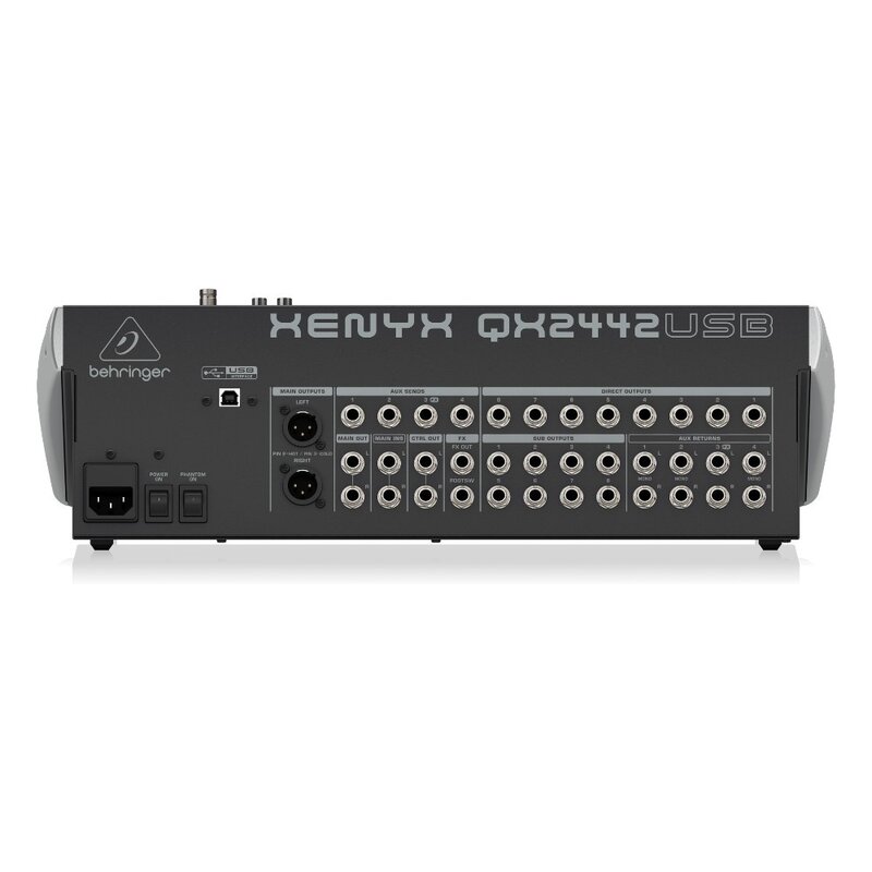 Behringer Xenyx QX2442USB PA en studiomixer Xenyx QX2442USB PA en studiomixer