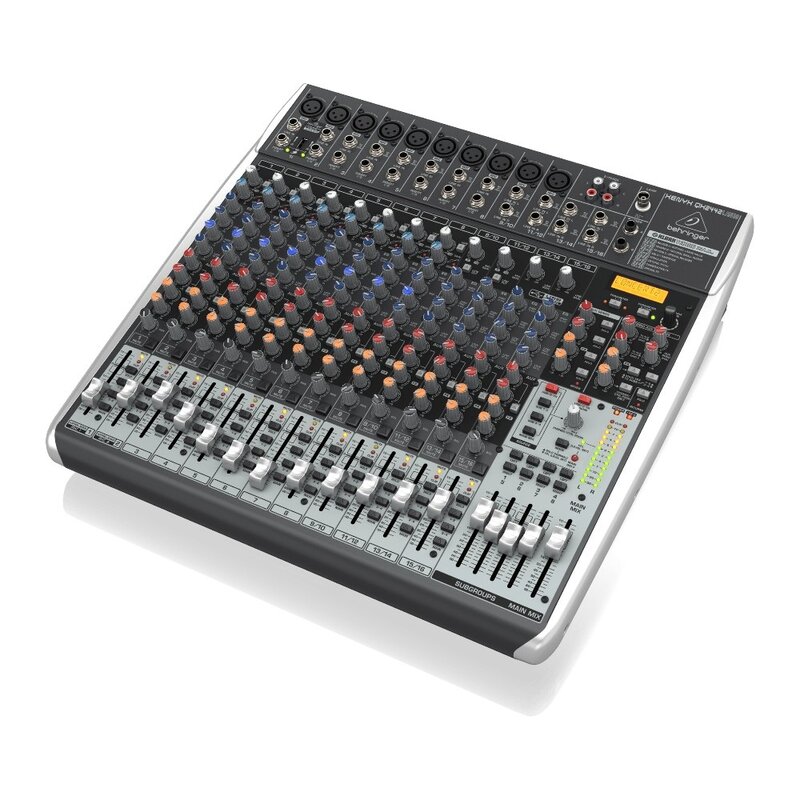 Behringer Xenyx QX2442USB PA en studiomixer Xenyx QX2442USB PA en studiomixer