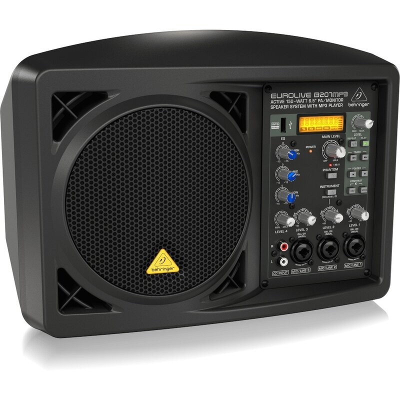 B207MP3 PA-monitorluidspreker met MP3