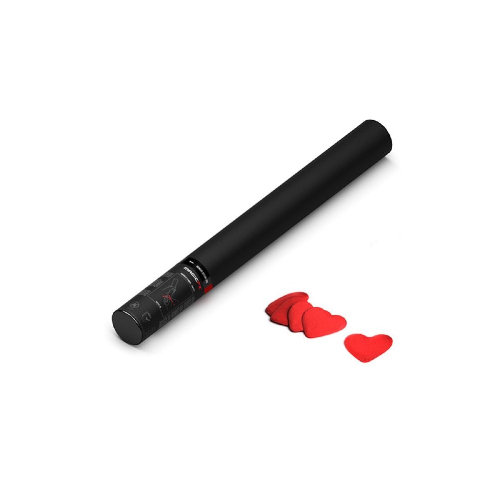 MagicFX Handheld Confetti hartjes Cannon 50cm rood afbeelding