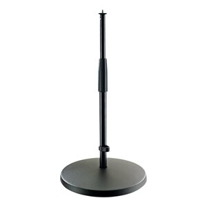 K&M 23323 Microfoon tafelstatief middelhoog met ronde voet K&M 23323 Microfoon tafelstatief middelhoog met ronde voet